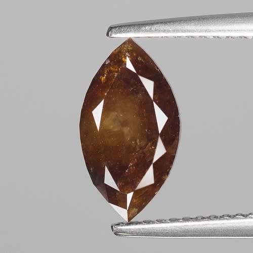 ***CERTIFIED**SEE VIDEO**3.03CT NATURAL RARE SPARKLING FANCY COGNAC COLOR MARQUISE CUT DIAMOND I3