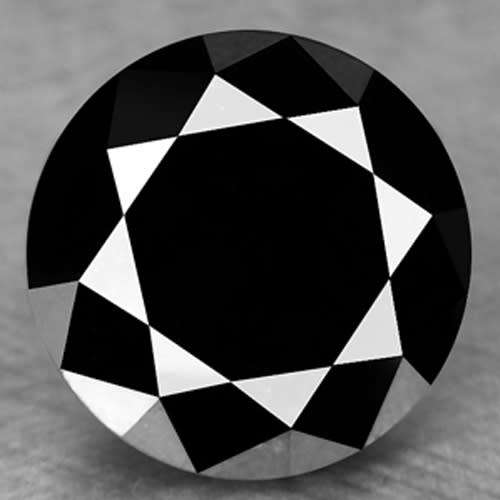 ***CERTIFIED**SEE VIDEO**1.14CT NATURAL RARE SPARKLING FANCY BLACK COLOR ROUND CUT DIAMOND +-I1