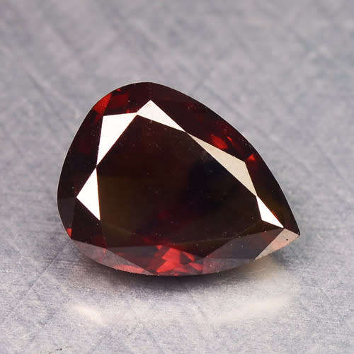 ***CERTIFIED***0.83CT NATURAL SPARKLING RARE FANCY FIERY RED COLOUR PEAR CUT DIAMOND SI2+-