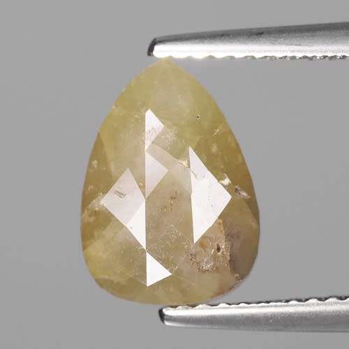 ***CERTIFIED***1.98CT NATURAL SPARKLING RARE FANCY GREENISH YELLOW PEAR CUT DIAMOND +-I2