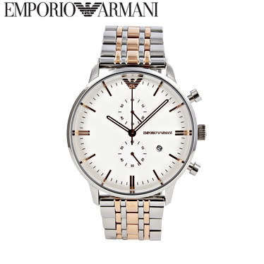 Original Mens Emporio Armani Chronograph Watch Ar0399