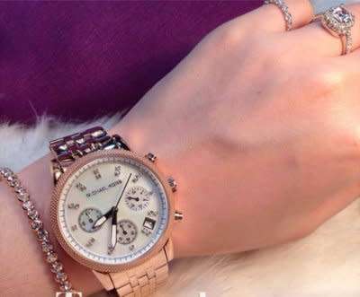 Original Ladies Michael Kors Damen Rose Gold Watch Mk5026