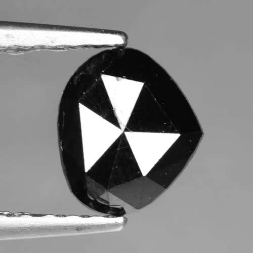 ***SEE VIDEO***0.46CT NATURAL SPARKLING RARE FANCY BLACK COLOR ROUND CUT DIAMOND I1+-