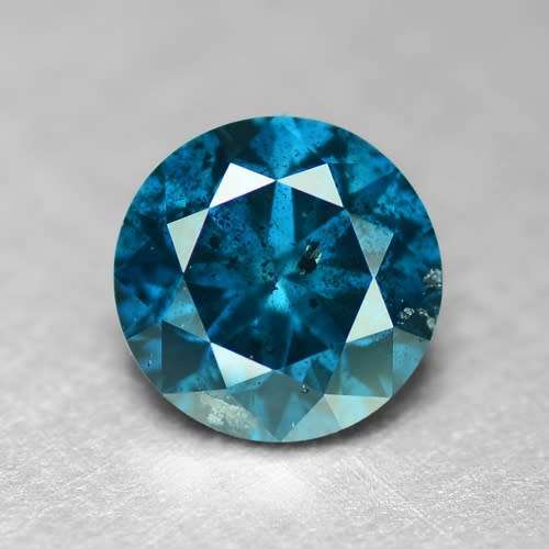 ***SEE VIDEO***0.35CT NATURAL SPARKLING RARE FANCY BLUE COLOR ROUND CUT DIAMOND I1+-