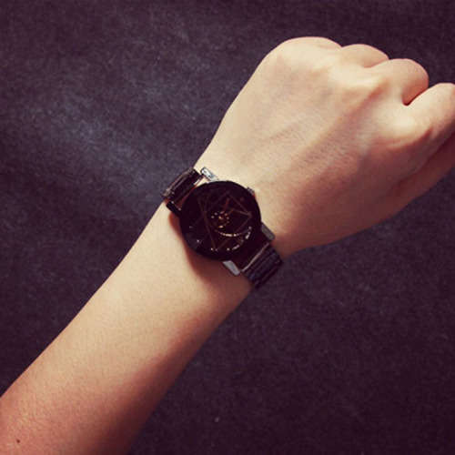 Black Fashionable Luxurious Mens Watch
