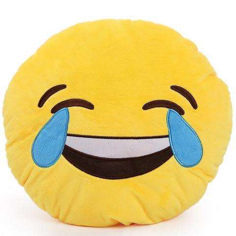 32cm Emoji Smiley Emoticon Yellow Round Cushion Pillow Stuffed Plush Soft Toy