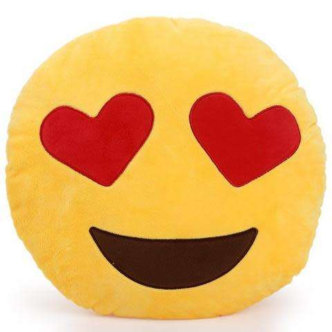 32cm Emoji Smiley Emoticon Yellow Round Cushion Pillow Stuffed Plush Soft Toy