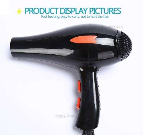 RCT-3900 Professional Hair Dryer Black 2000W