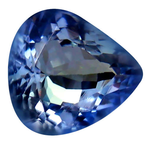 2.05 ct AAA+ Superior Top Pear Bluish Violet Tanzanite Natural Gemstone