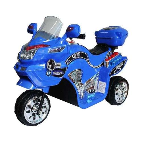 DEMO Battery Powered Ride-on Race Motorbike(Blue)- (Back Grey Boot and red light would need repair)