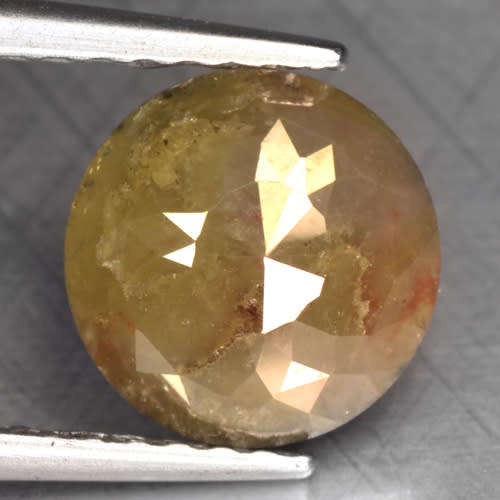 Certified**See Video*1.06Ct Natural Sparkling Rare Fancy Brownish Green Col Round Cut Diamond Opaque