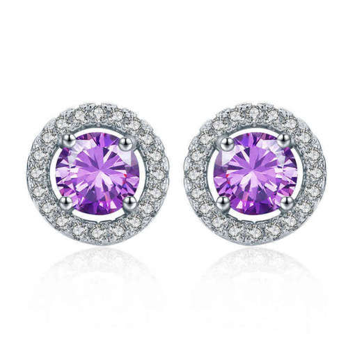 Attractive 6mmx6mm Simulated Diamond Earring