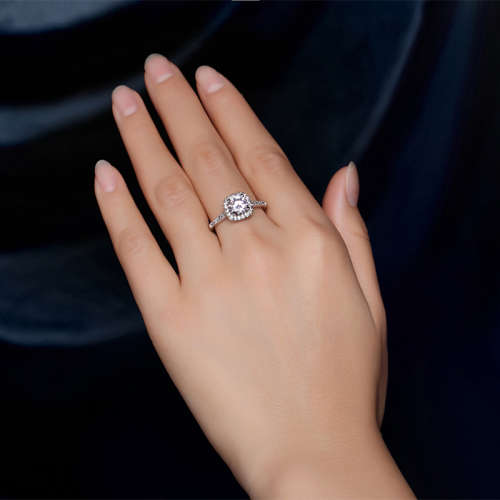Alluring Simulated Diamond Ring with Accents