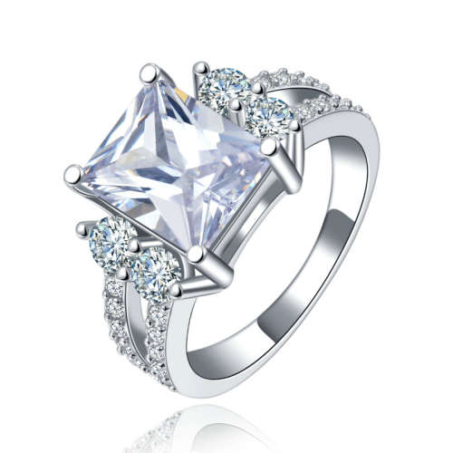 Magnificent Simulated Diamond Ring with Accents