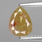 ***1.15CT NATURAL SPARKLING RARE FANCY GRAY COLOR PEAR CUT DIAMOND I1+-