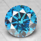 CERTIFIED***0.17CT NATURAL SPARKLING RARE FANCY BLUE COLOR ROUND CUT DIAMOND I1+-