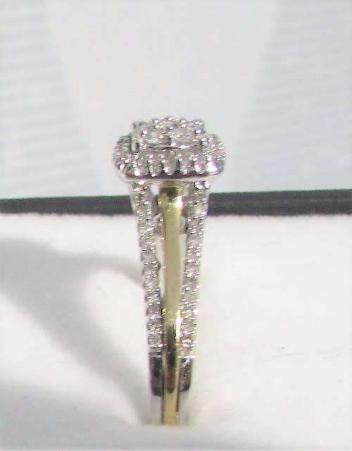 **SPECIAL DEAL [R28258]** DESIGNER PIECE [0.350ct] DIAMOND RING [WHITE /YELLOW GOLD]