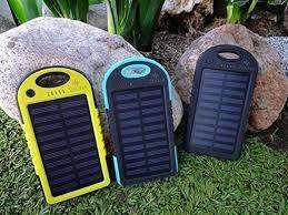 5000mAh Portable Waterproof Solar Charger (Yellow Only)
