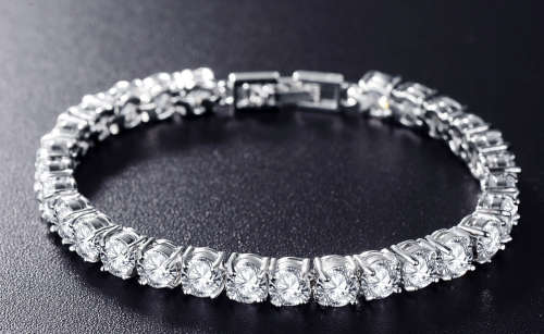 Simulated Diamond Tennis Bracelet