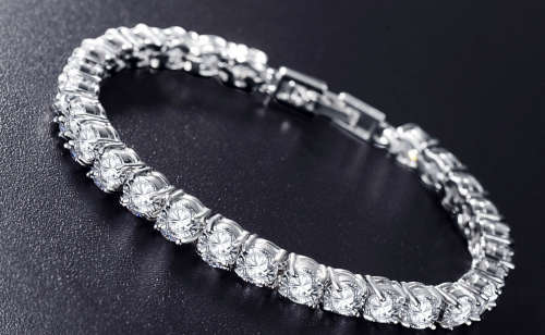 Simulated Diamond Tennis Bracelet