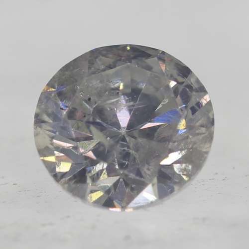 IGL LAB CERTIFIED***0.44CT NATURAL SPARKLING RARE WHITE F COLOR ROUND CUT DIAMOND SI3+-
