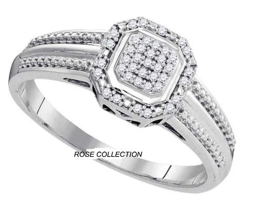 **GORGEOUS [R27639]** DESIGNER DIAMOND [0.300ct] RING [WHITE GOLD]