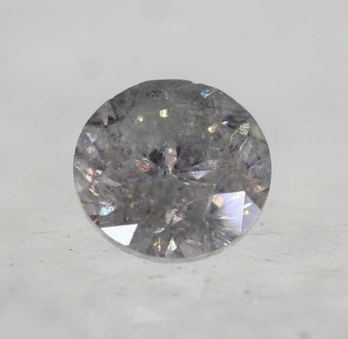 IGL LAB CERTIFIED***0.44CT NATURAL SPARKLING RARE WHITE F COLOR ROUND CUT DIAMOND I1+-