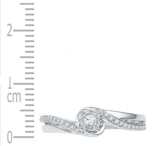 **SWIRL DESIGN [R23419]** HIGH QUALITY [0.220ct] ROUND CUT DIAMOND BAND [WHITE GOLD]