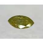 **IGL CERTIFIED R7010**0.45CT ENHANCED NATURAL RARE YELLOW MARQUISE CUT DIAMOND Si2+-