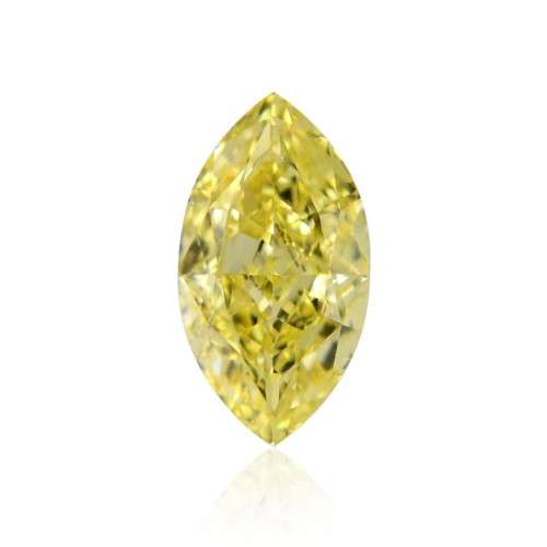**IGL CERTIFIED R7010**0.45CT ENHANCED NATURAL RARE YELLOW MARQUISE CUT DIAMOND Si2+-