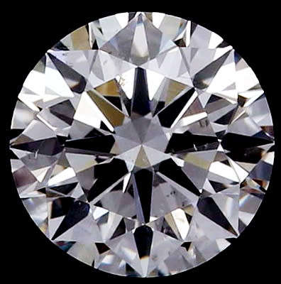 **IGL CERTIFIED R12716**0.51CT ENHANCED NATURAL WHITE 'G' ROUND CUT DIAMOND Si2+-
