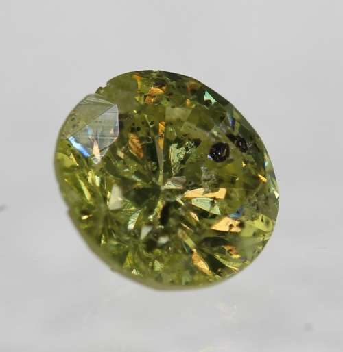 **IGL CERTIFIED R34004**0.81CT ENHANCED NATURAL RARE YELLOW ROUND CUT DIAMOND i1+-