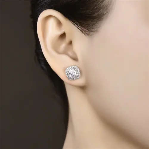 Simulated Diamond Earring Pair