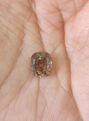 SPARKLING!**IGL CERTIFIED R230000**2.54CT ENHANCED NATURAL FANCY VIVID YELLOWISH BROWN DIAMOND Si2+-