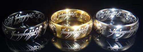 Exquisite! [NEW STOCK] 18K Gold Plated Lord Of The Rings 6mm Ring