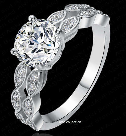 Unforgettable!!! Simulated Diamond Ring with Accents Engagement Ring - Size7 /O/17.3mm