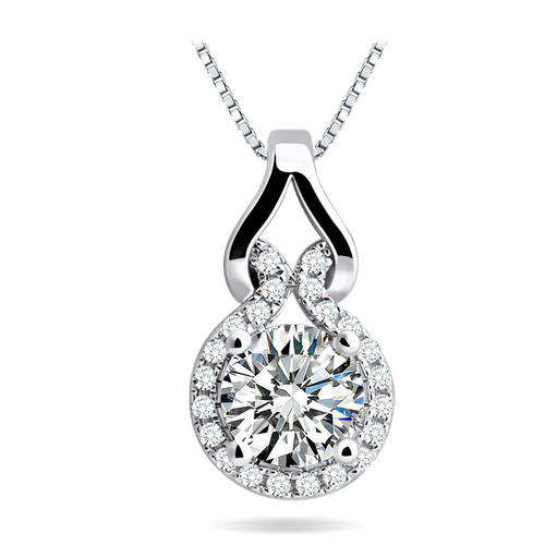 OUT OF THIS WORLD SIMULATED DIAMOND PENDANT NECKLACE