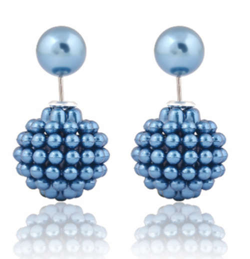 PHENOMENAL!! SILVER PLATED PEARL STYLE EARRING ERV R999