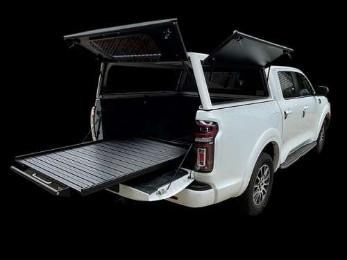 REPON Set of 2 Heavy Duty 76mm 4 x 4 Bakkie Drawer Slides With Lock