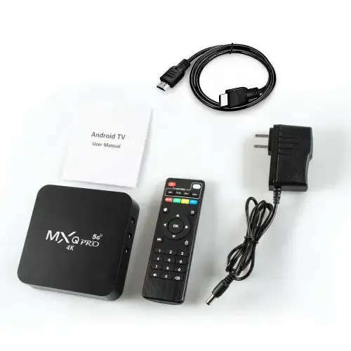 MXQ Pro 4K Ultra HD 64Bit Wifi Android 7.1 Quad Core Smart TV Box Media Player