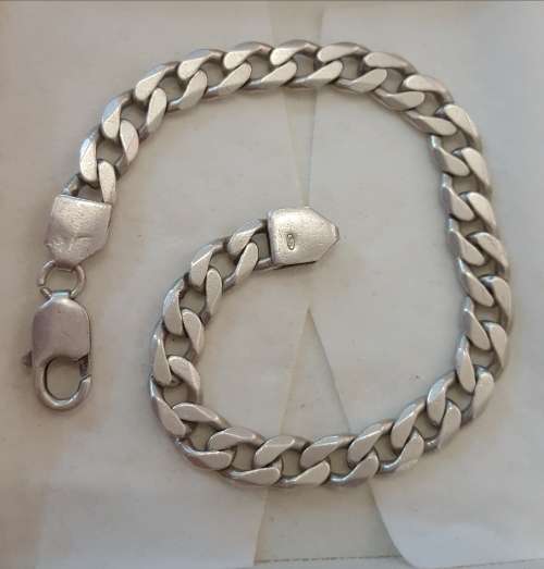 Sterling silver gents hand chain