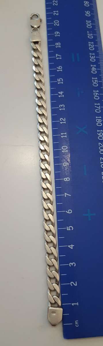 Sterling silver gents hand chain