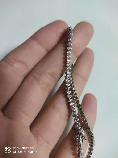 Sterling silver tennis bracelet