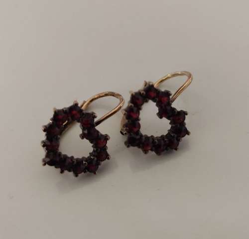 Gold plated 900 silver earrings