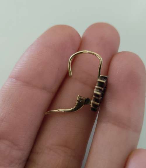 Gold plated 900 silver earrings