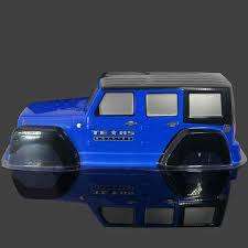 RC 1:10 Jeep Wrangler PVC Body Shell Wheel base: 313mm DSC D0002 Blue Part