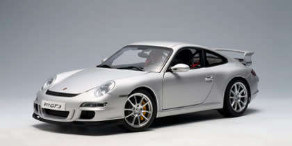 Autoart Porsche 911 (997) GT3 - Silver made by AUTOart (77997) (1/18) scale