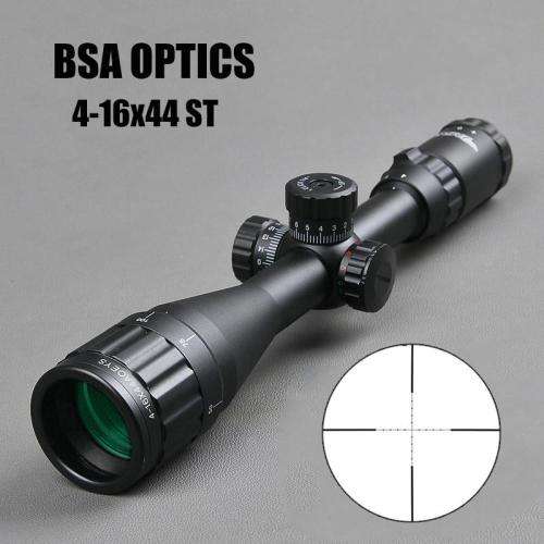 BSA OPTICS 4-16x44 Tactical Sight Green Red Illuminated Riflescope air rifle scope