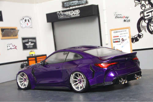 A Plastics M4 G82 1/10 RC upainted clear  lexan body set