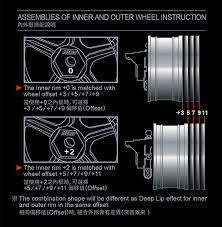 MST GT CHROME  1/10 RC INTERCHANGEBLE OFFSET DRIFT WHEELS SET OF 4